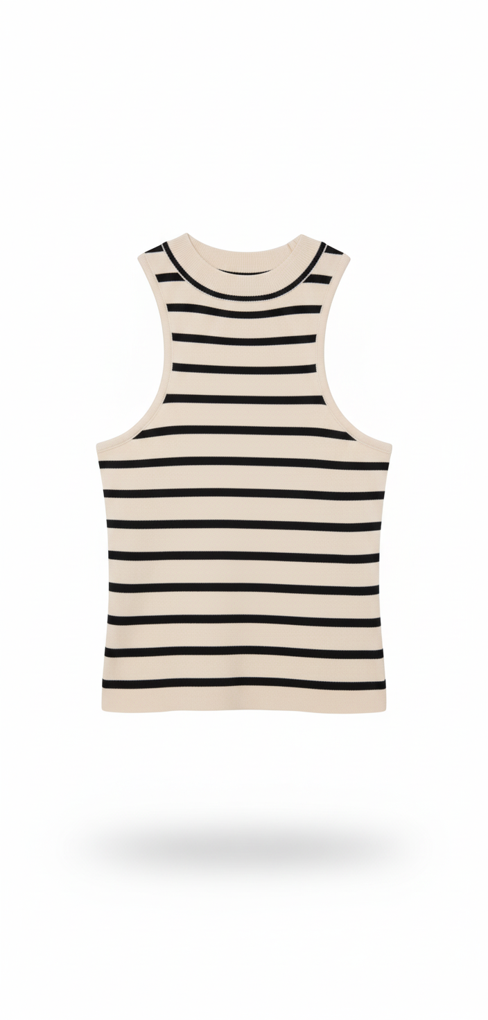 Top Corto a Righe